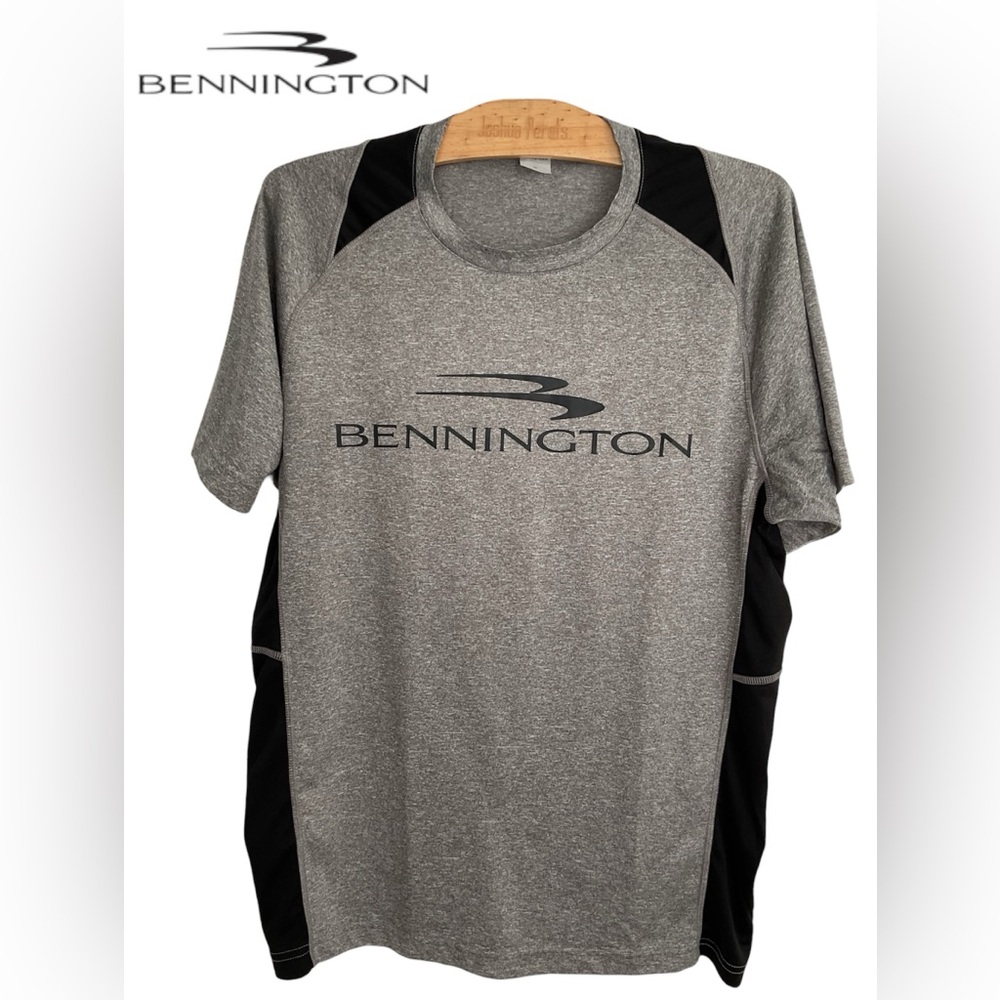 💜Sport-Tek Gray and Black Men's Tee